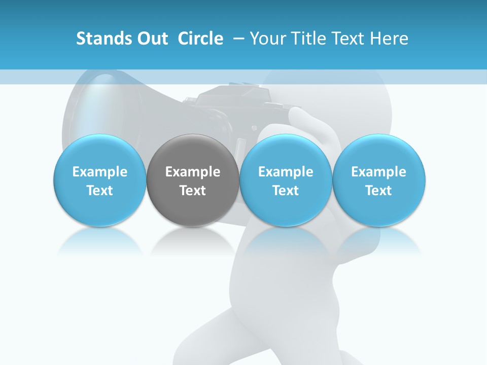 Camera Lens Character PowerPoint Template