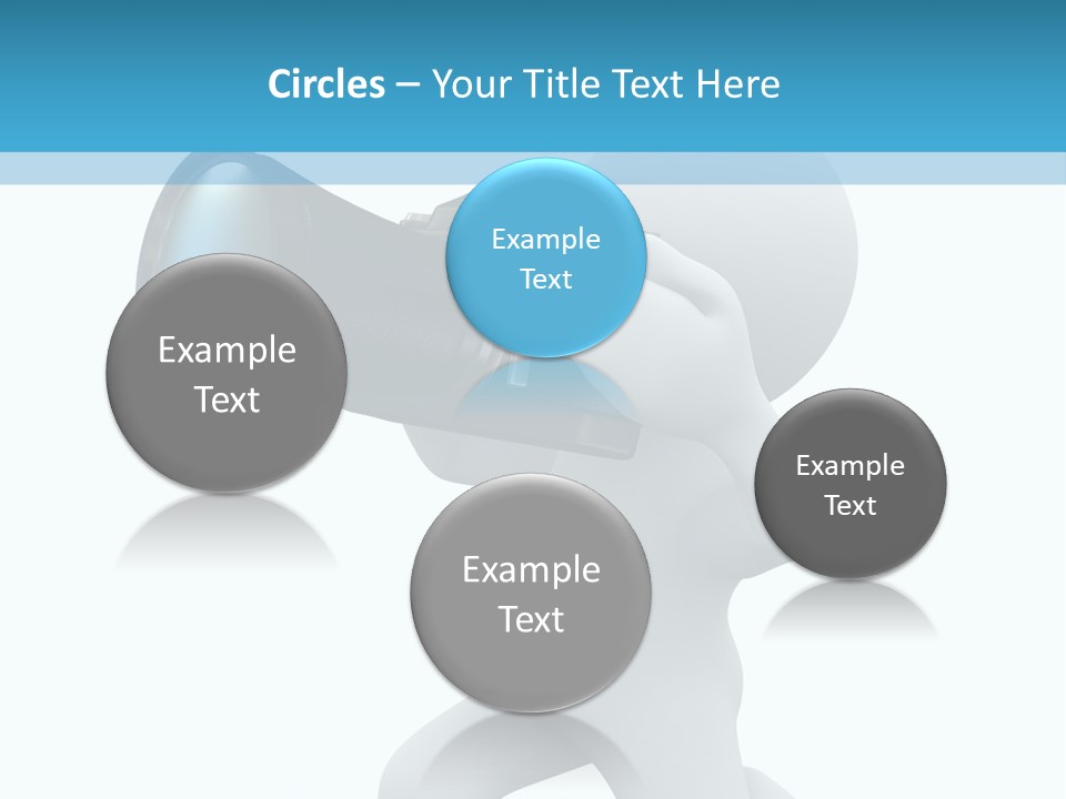 Camera Lens Character PowerPoint Template
