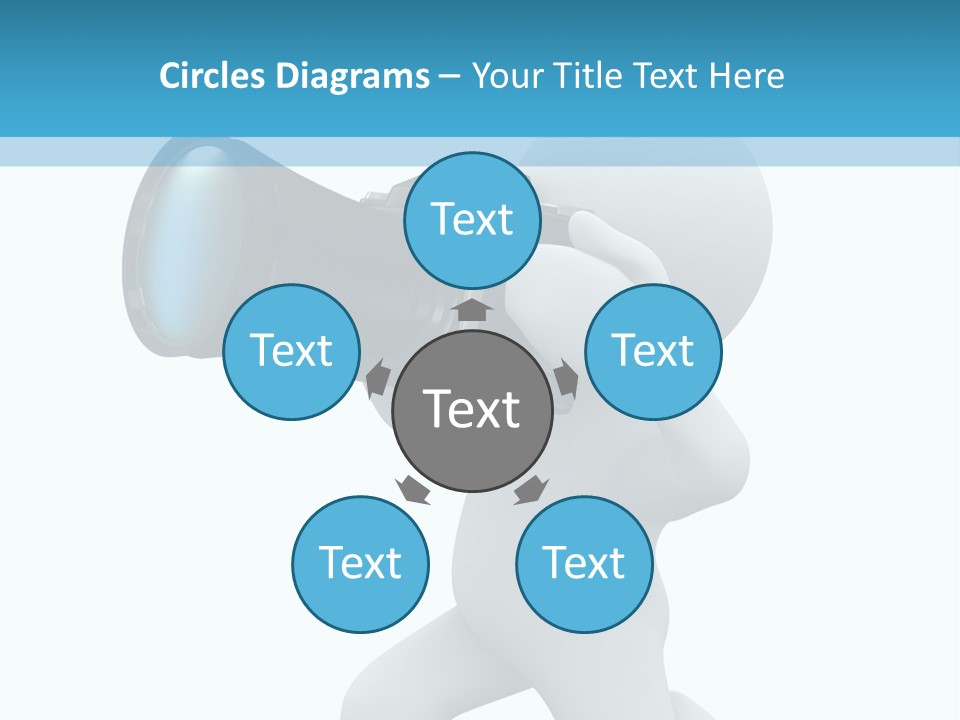 Camera Lens Character PowerPoint Template