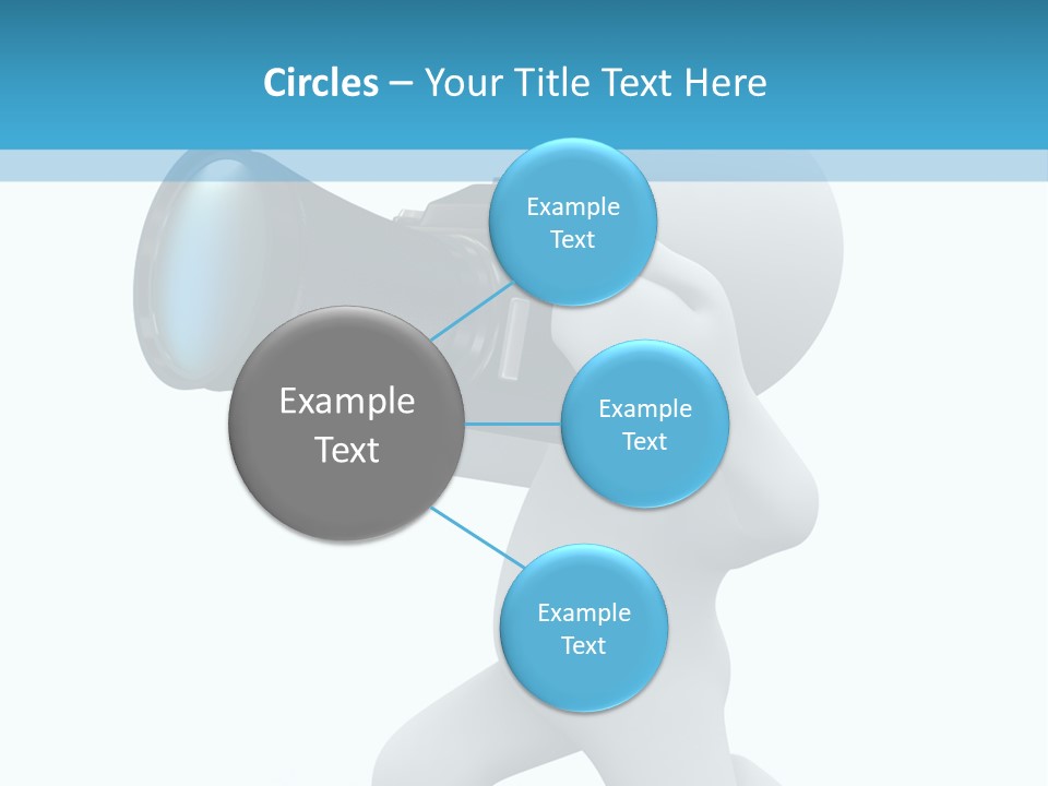 Camera Lens Character PowerPoint Template