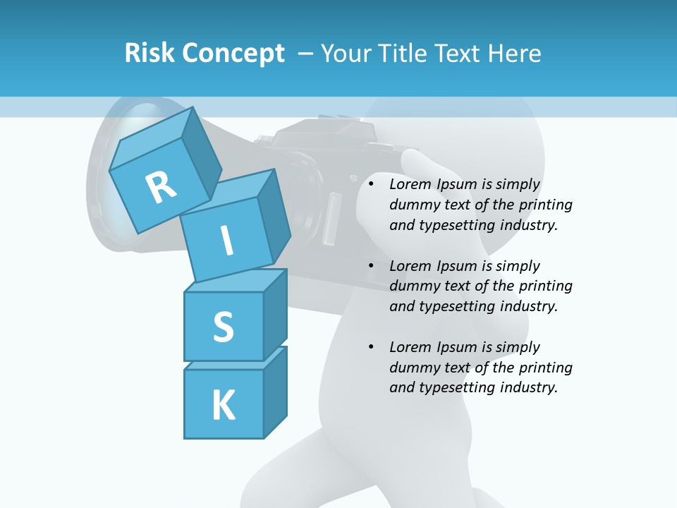 Camera Lens Character PowerPoint Template