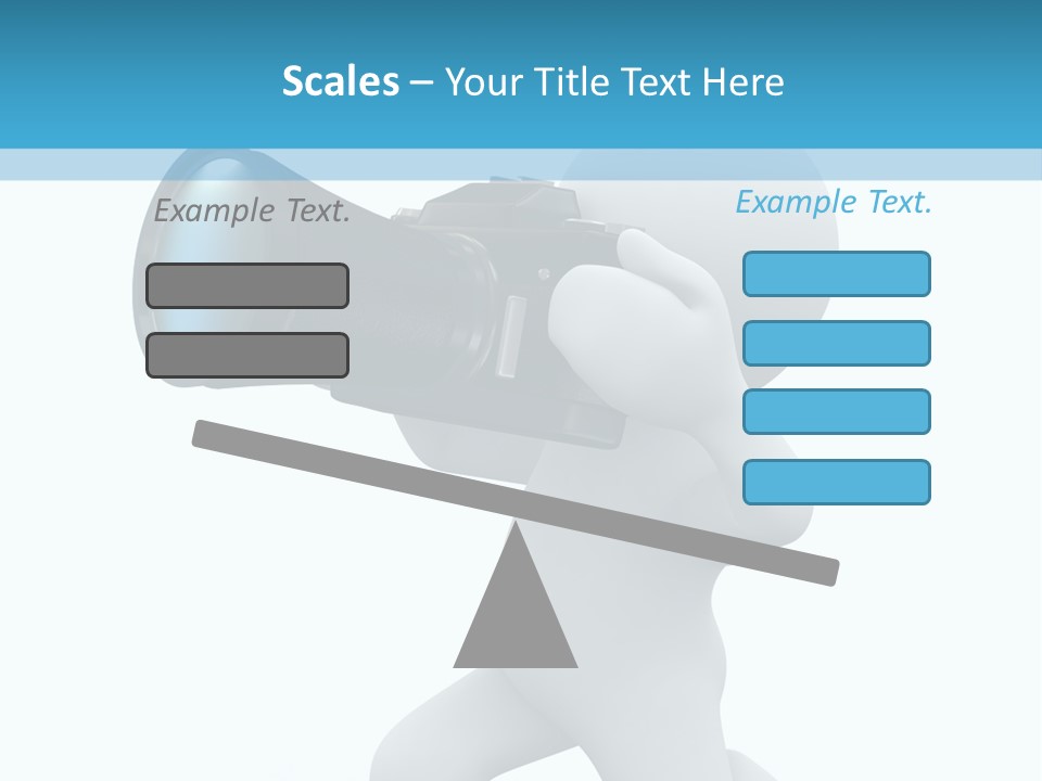 Camera Lens Character PowerPoint Template