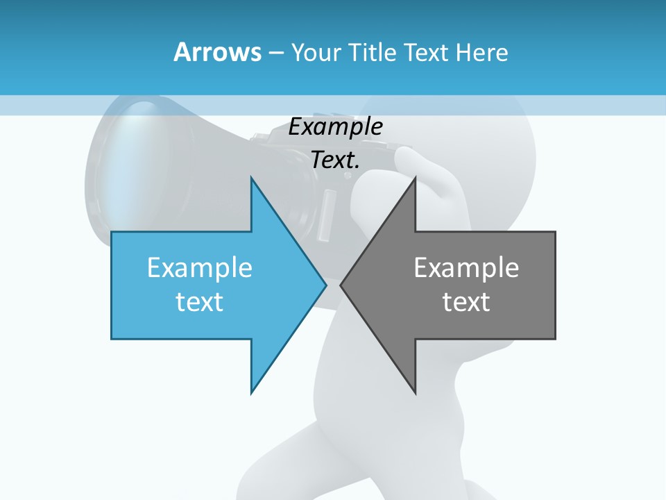 Camera Lens Character PowerPoint Template
