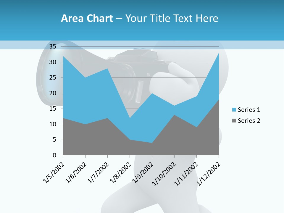 Camera Lens Character PowerPoint Template