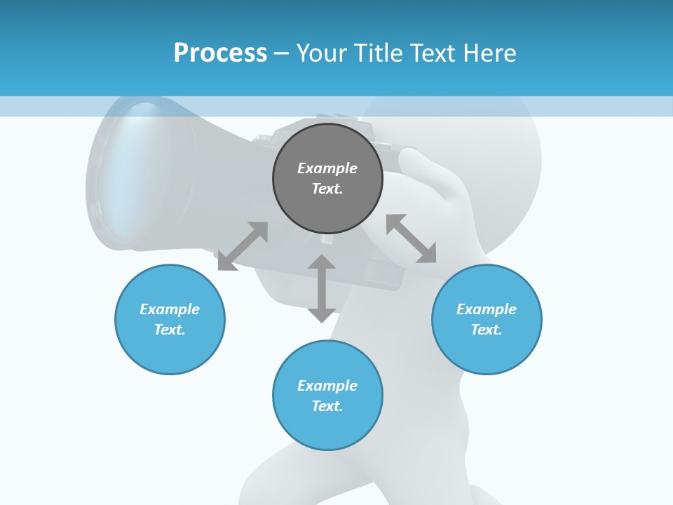 Camera Lens Character PowerPoint Template