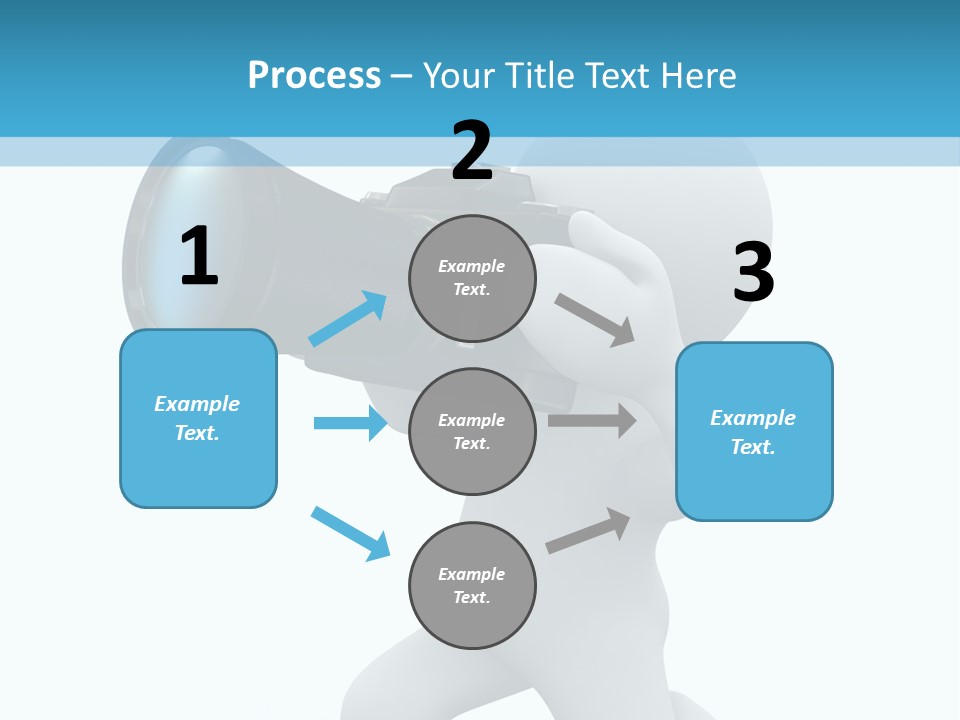 Camera Lens Character PowerPoint Template