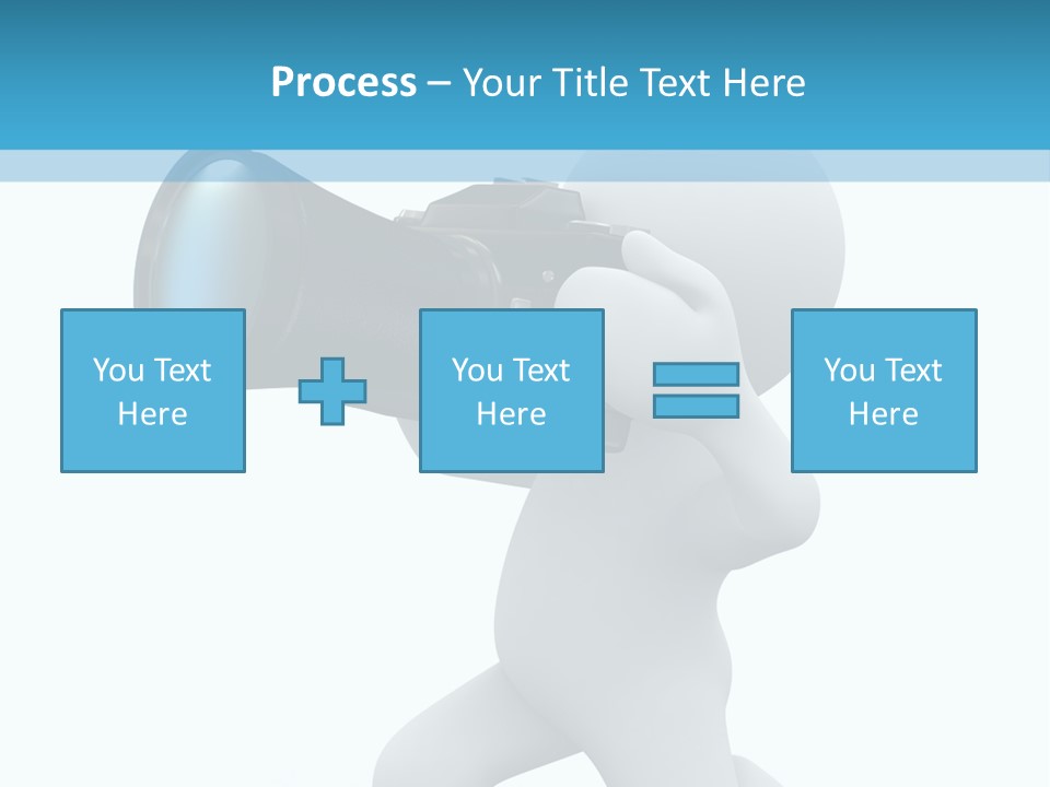 Camera Lens Character PowerPoint Template