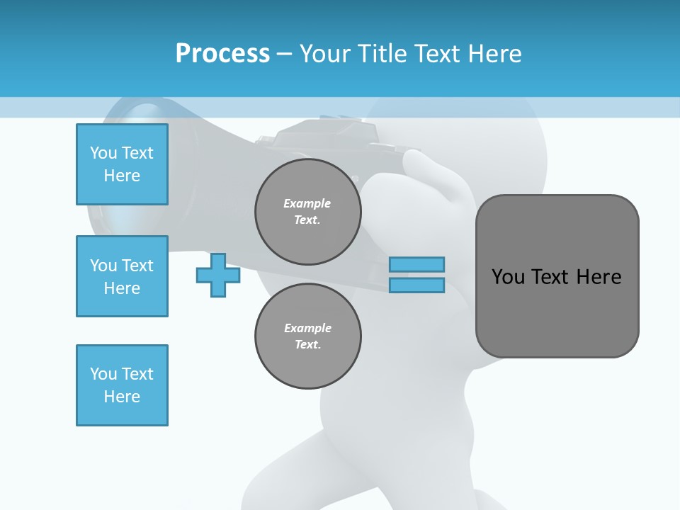 Camera Lens Character PowerPoint Template
