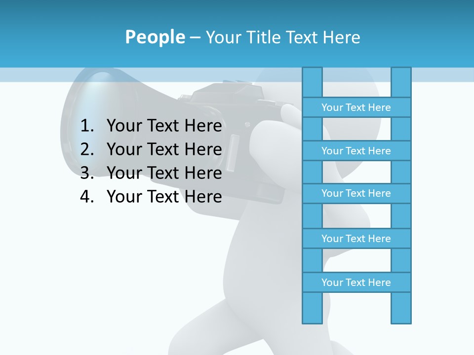 Camera Lens Character PowerPoint Template
