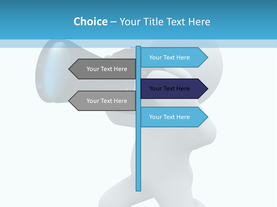 Camera Lens Character PowerPoint Template