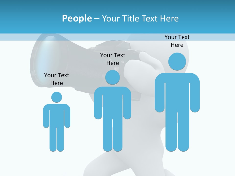 Camera Lens Character PowerPoint Template