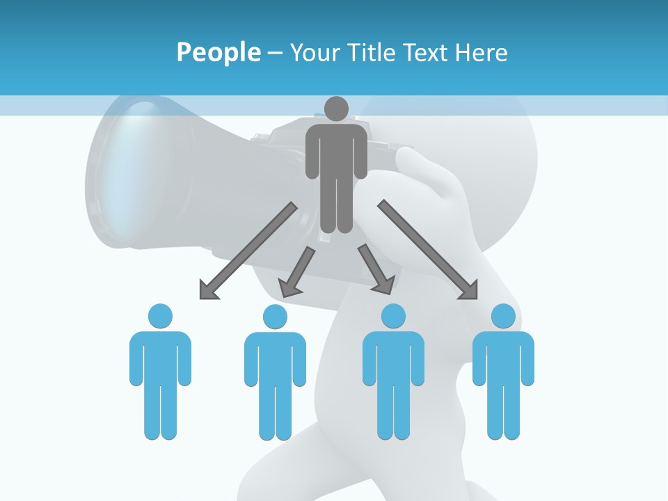 Camera Lens Character PowerPoint Template