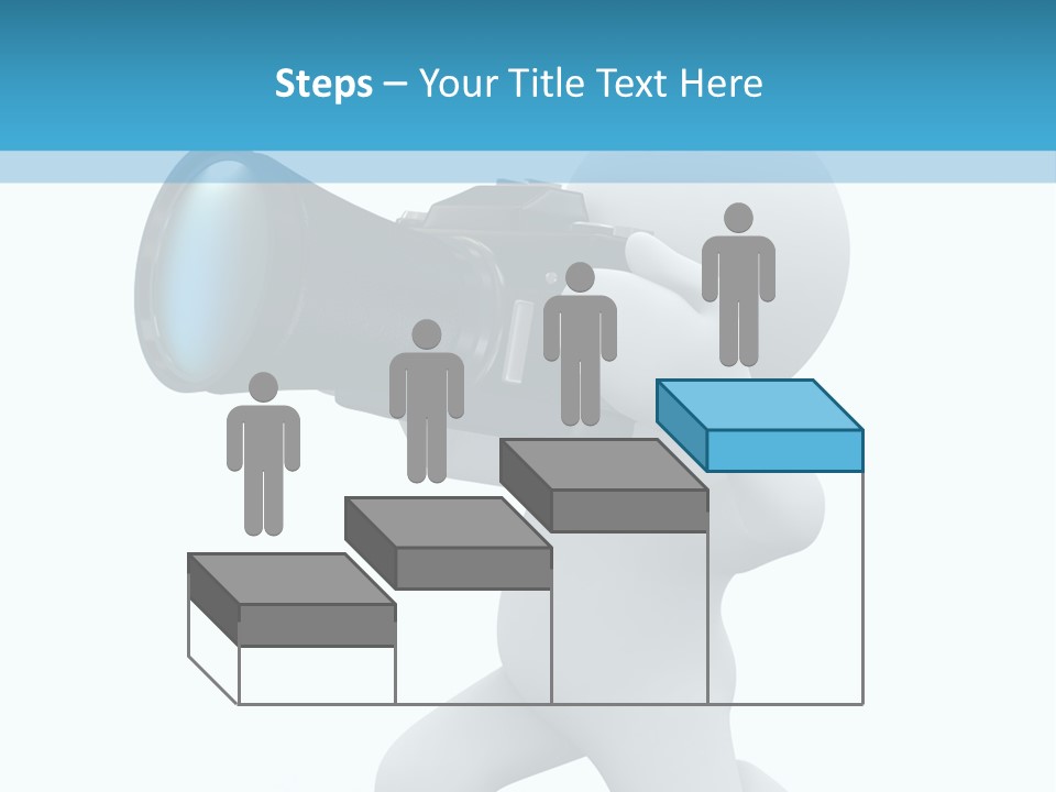 Camera Lens Character PowerPoint Template