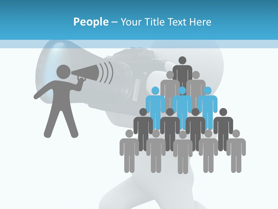 Camera Lens Character PowerPoint Template