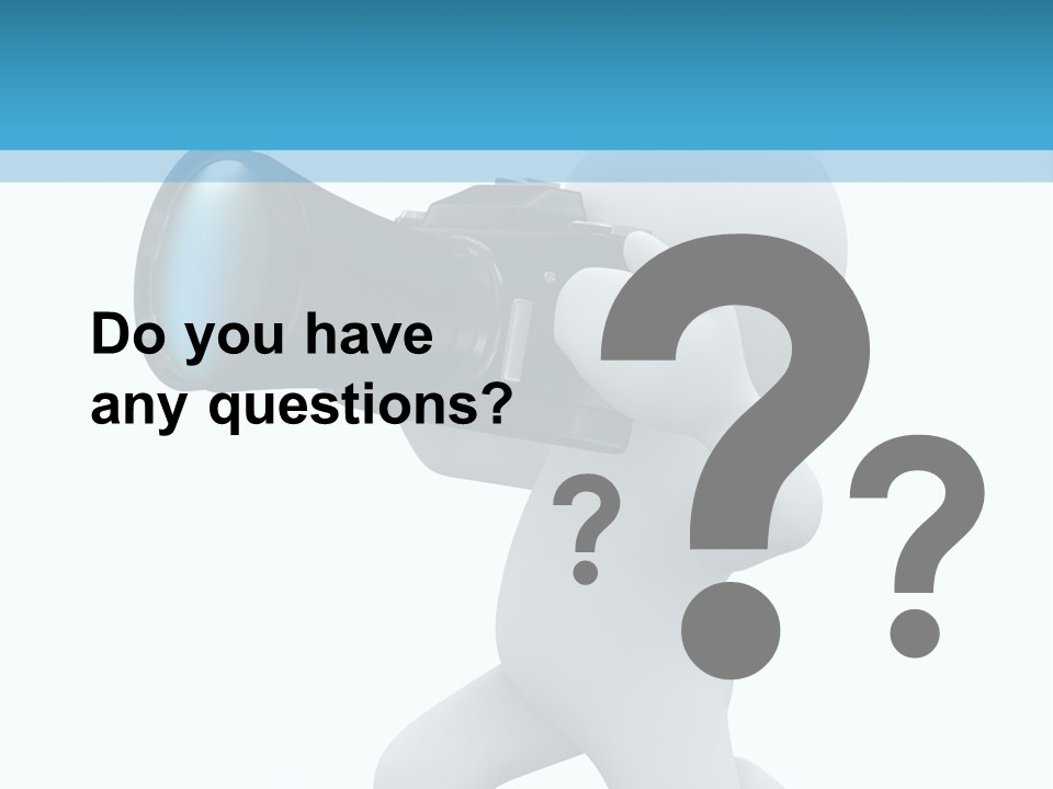 Camera Lens Character PowerPoint Template