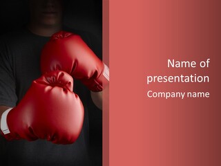 Red Fist Hit PowerPoint Template