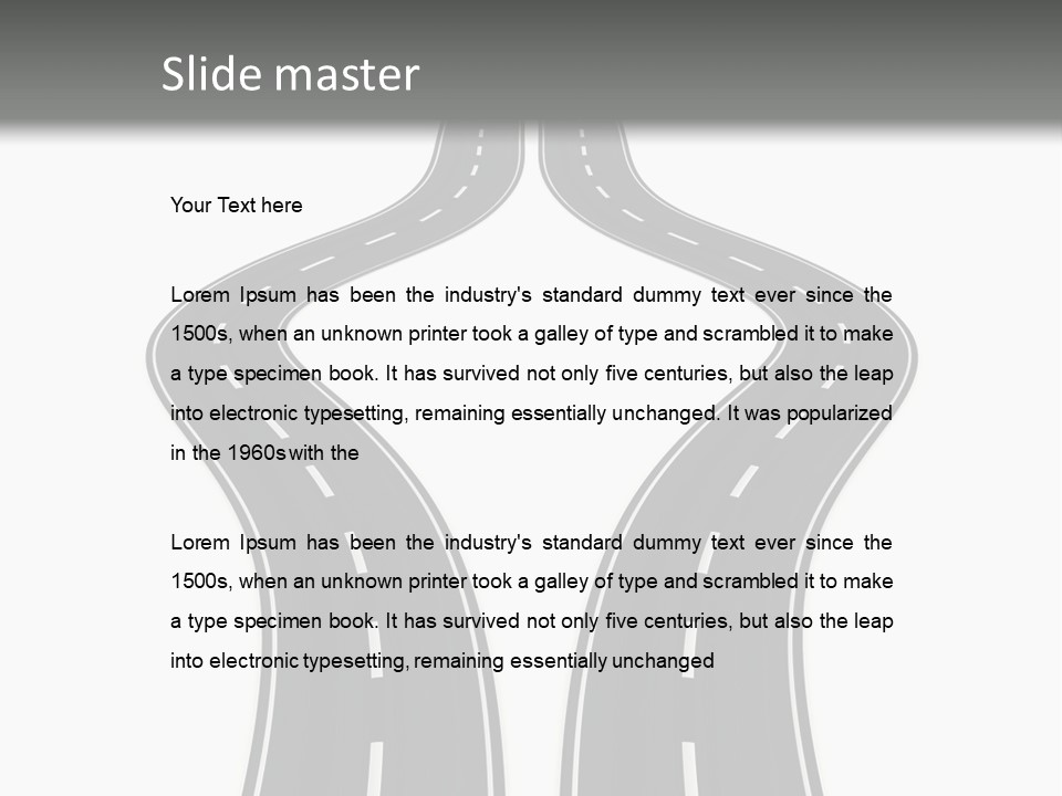 Straddle Dodge Double PowerPoint Template
