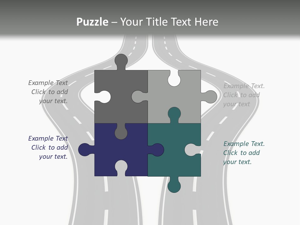 Straddle Dodge Double PowerPoint Template