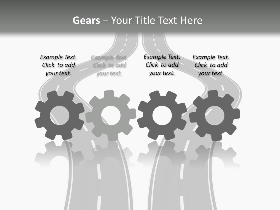 Straddle Dodge Double PowerPoint Template