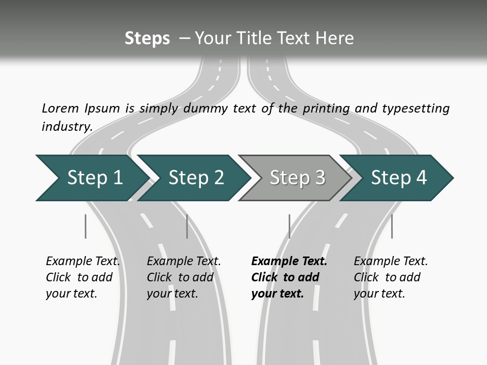 Straddle Dodge Double PowerPoint Template