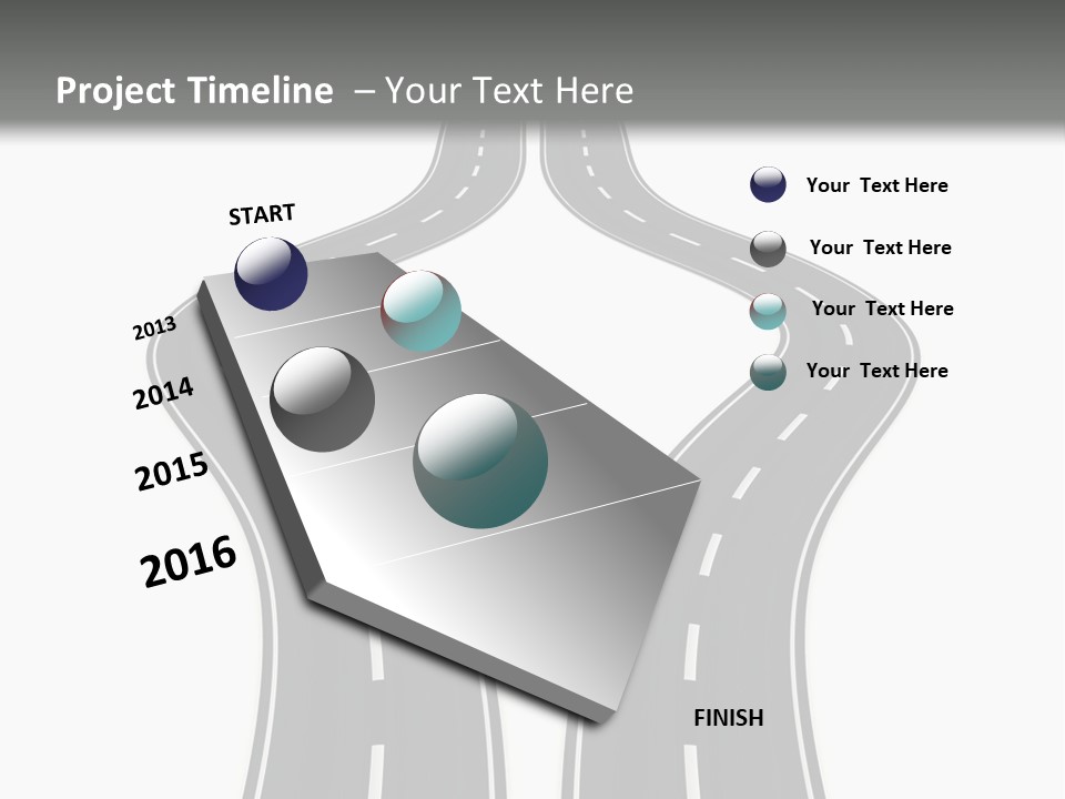 Straddle Dodge Double PowerPoint Template