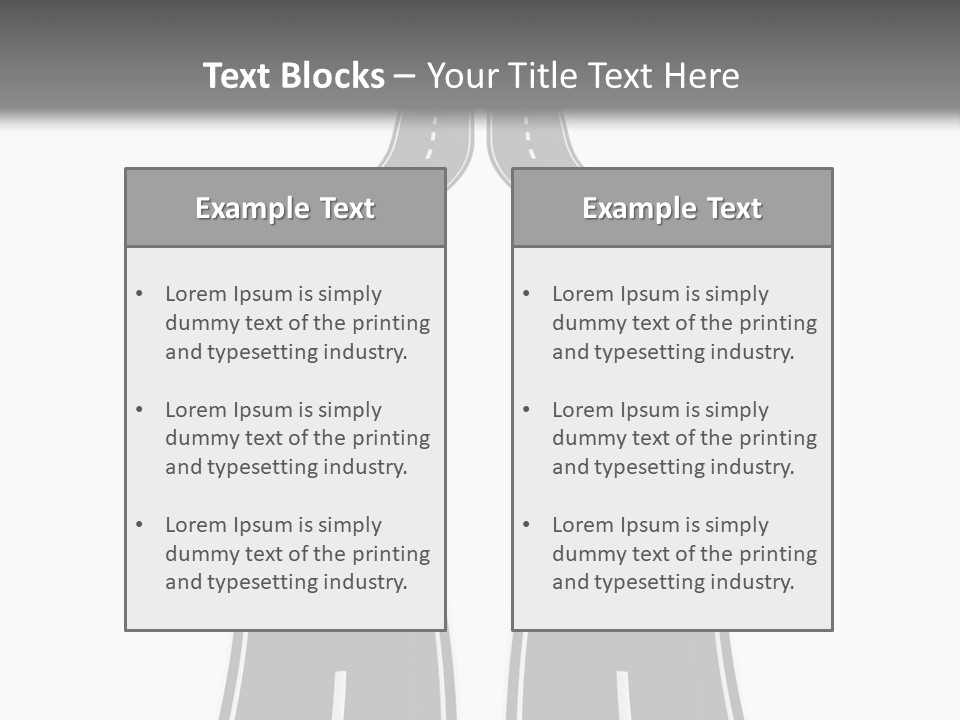 Straddle Dodge Double PowerPoint Template