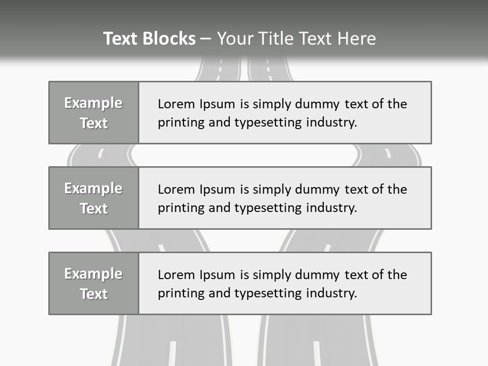 Straddle Dodge Double PowerPoint Template