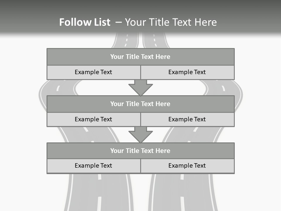 Straddle Dodge Double PowerPoint Template