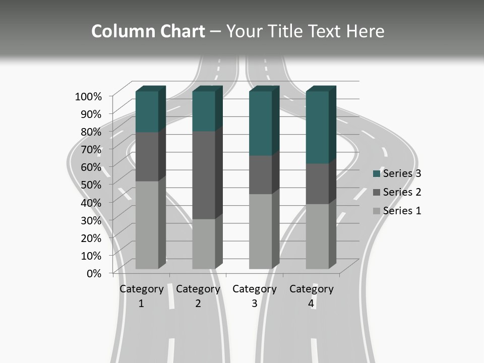 Straddle Dodge Double PowerPoint Template