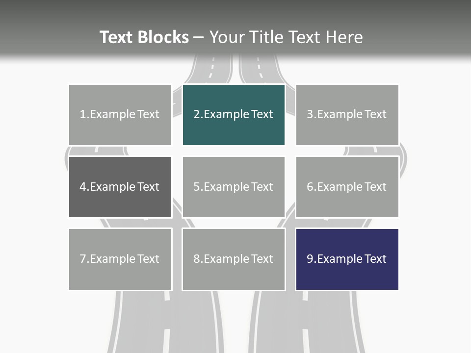 Straddle Dodge Double PowerPoint Template