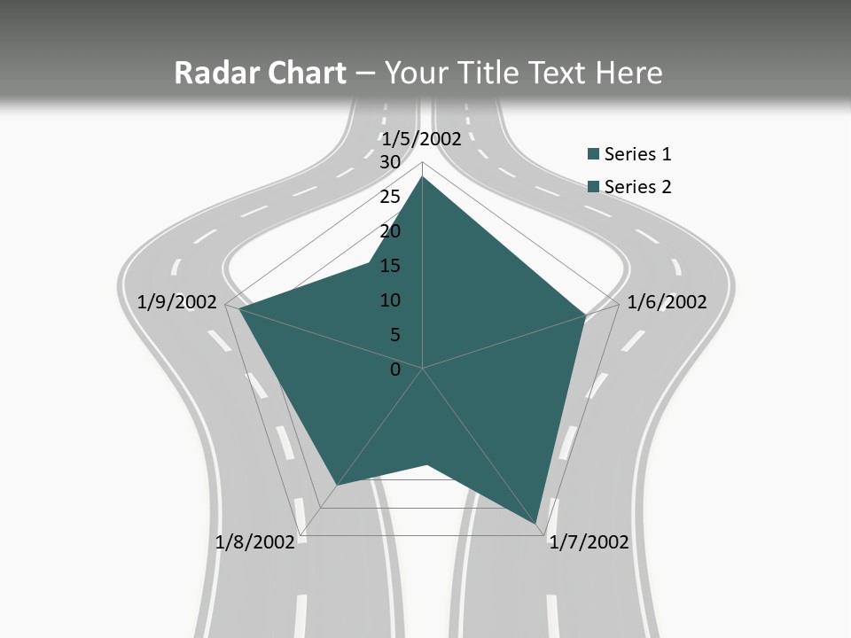 Straddle Dodge Double PowerPoint Template