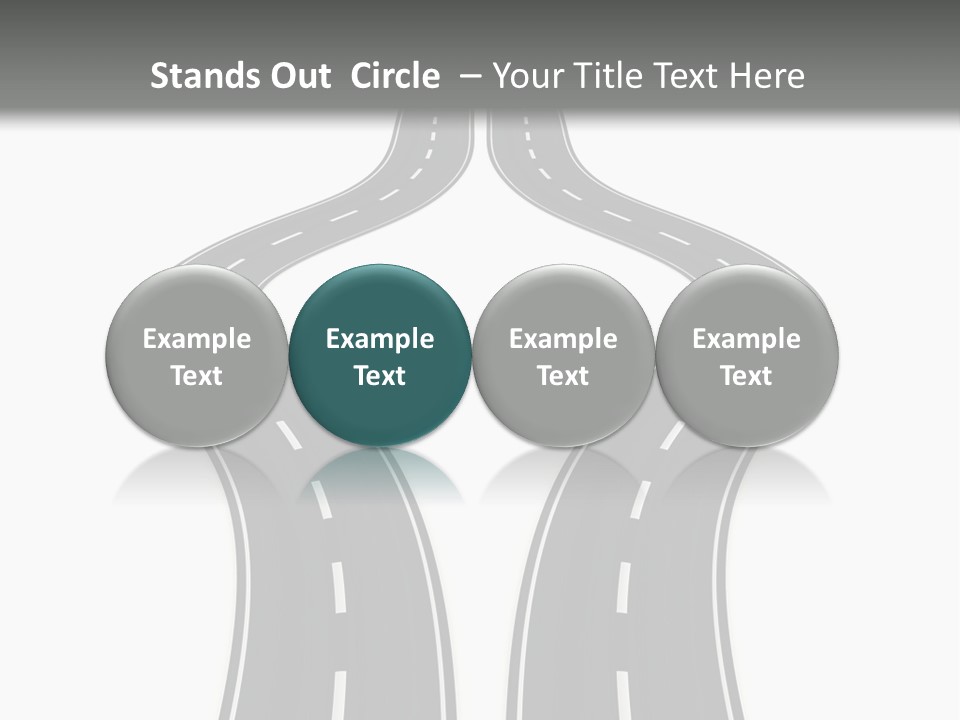 Straddle Dodge Double PowerPoint Template