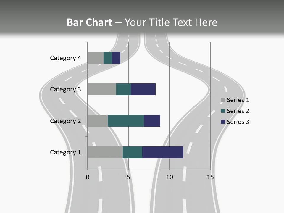 Straddle Dodge Double PowerPoint Template