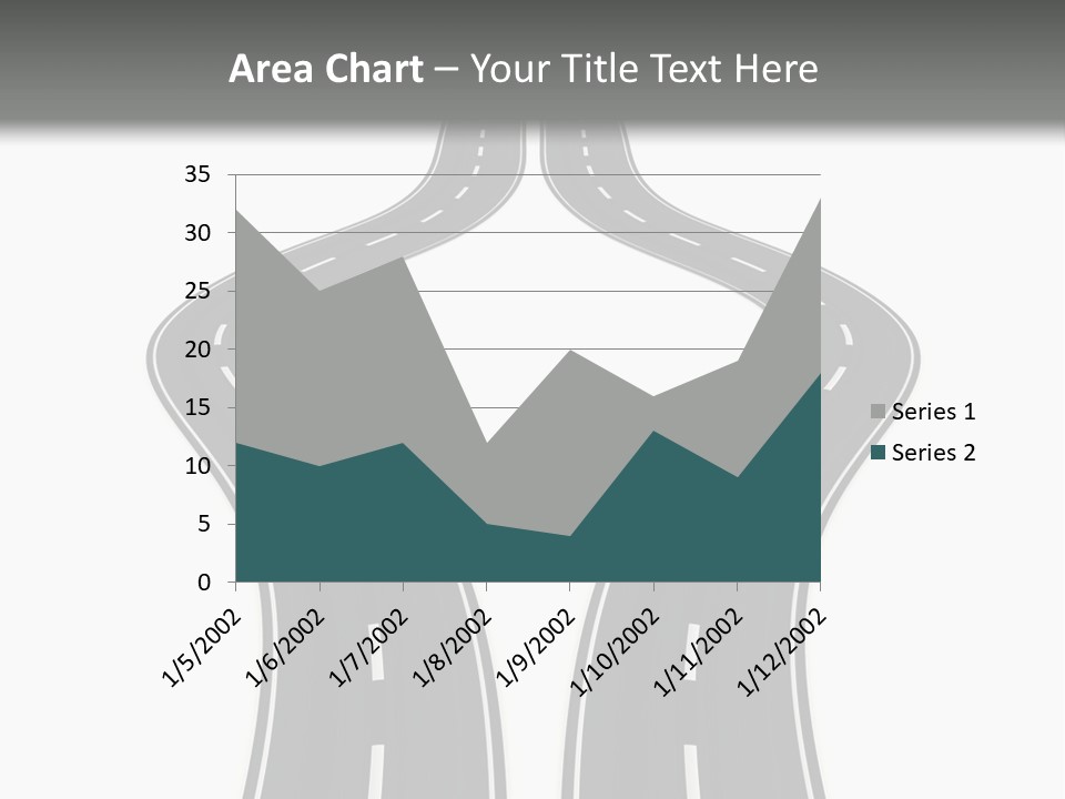 Straddle Dodge Double PowerPoint Template