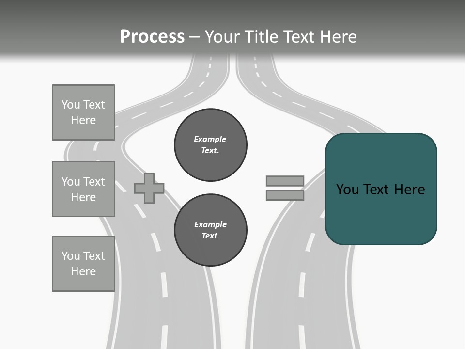Straddle Dodge Double PowerPoint Template