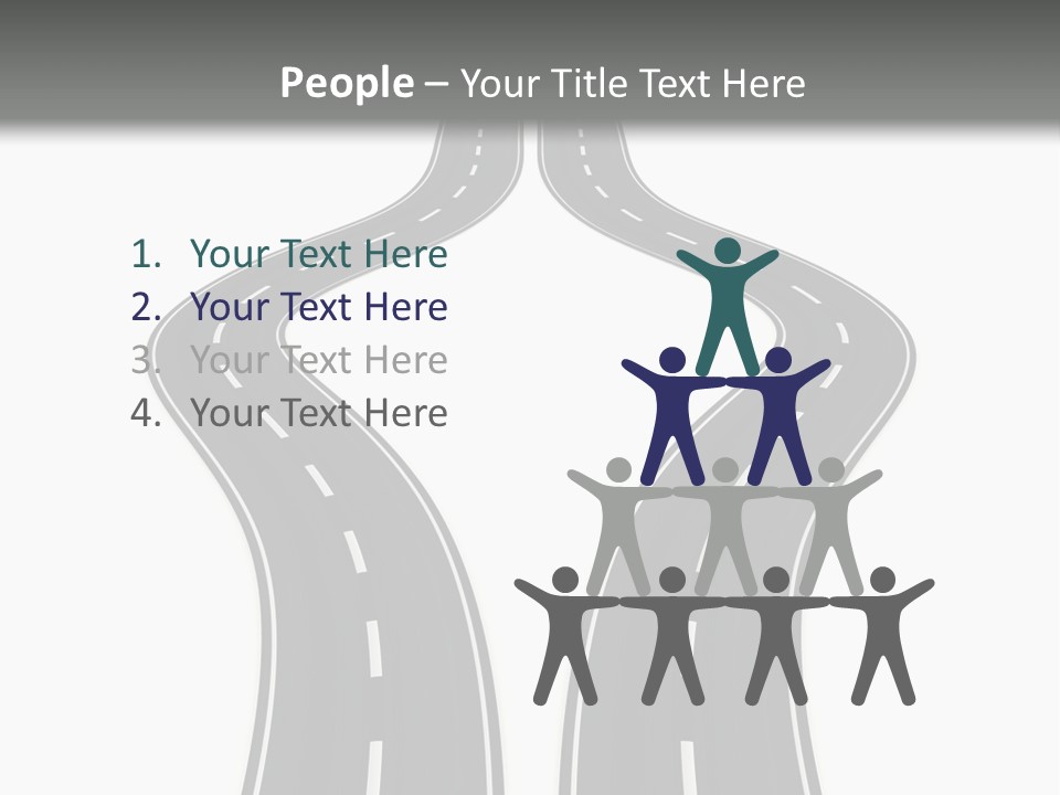 Straddle Dodge Double PowerPoint Template