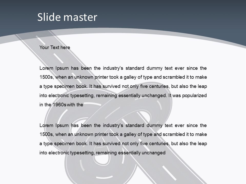 Automobile Highway Ado PowerPoint Template