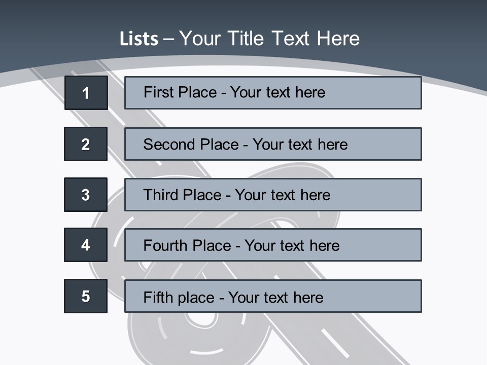 Automobile Highway Ado PowerPoint Template
