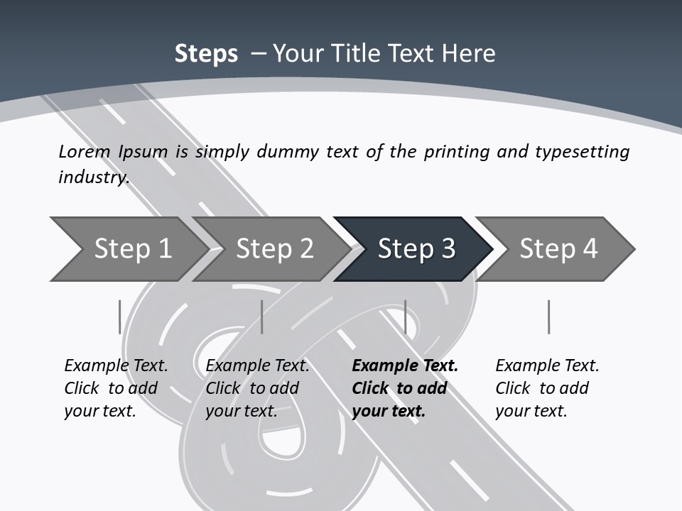 Automobile Highway Ado PowerPoint Template