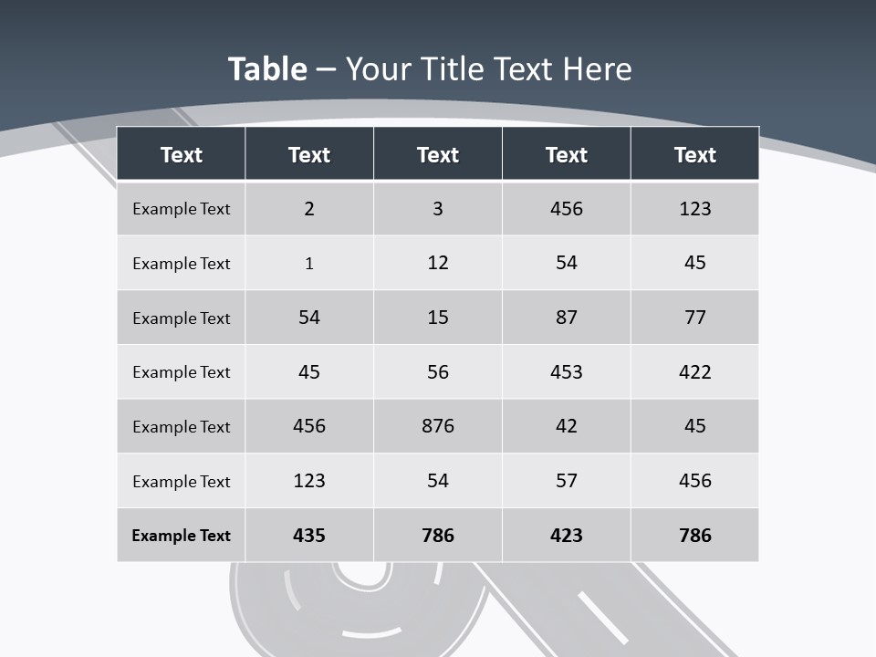 Automobile Highway Ado PowerPoint Template