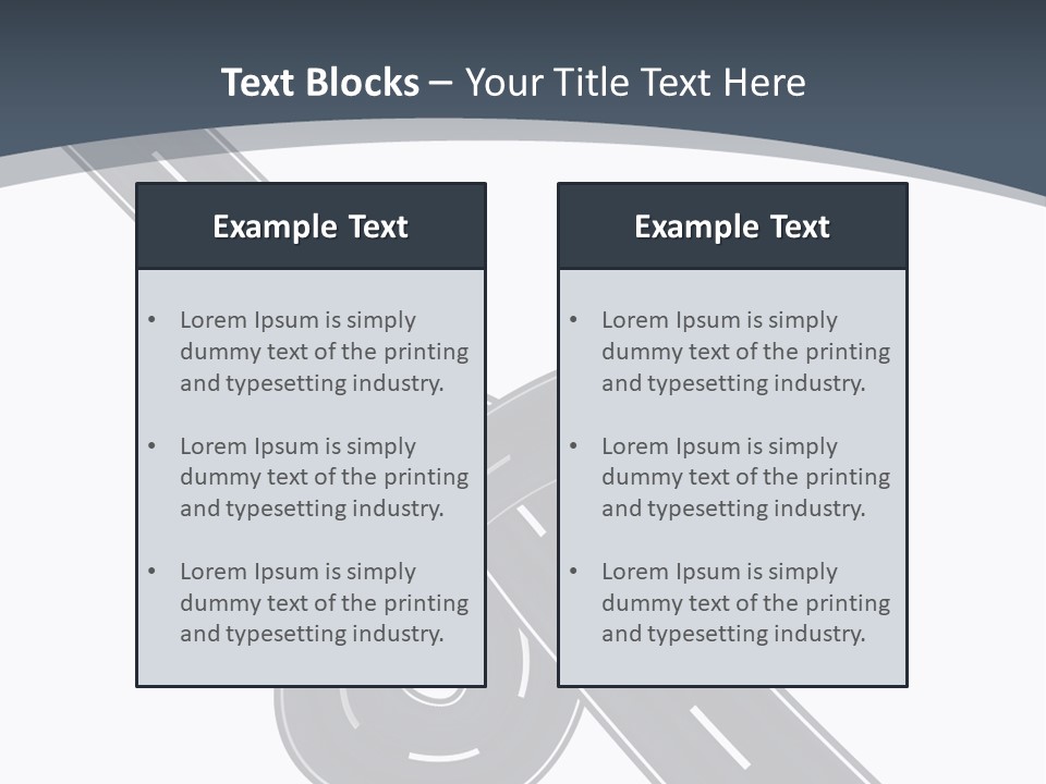 Automobile Highway Ado PowerPoint Template