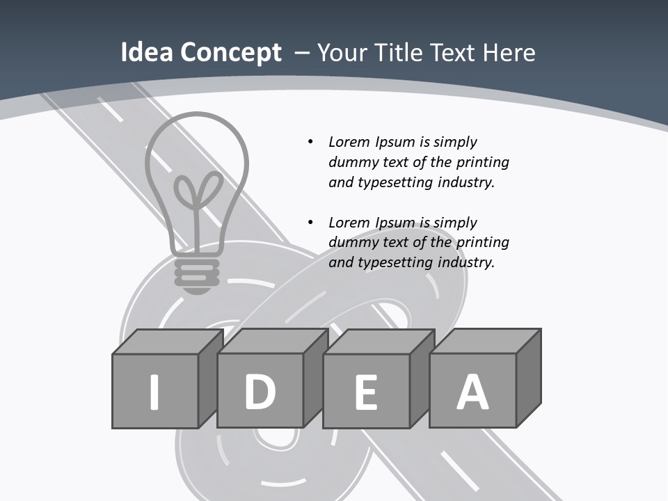 Automobile Highway Ado PowerPoint Template