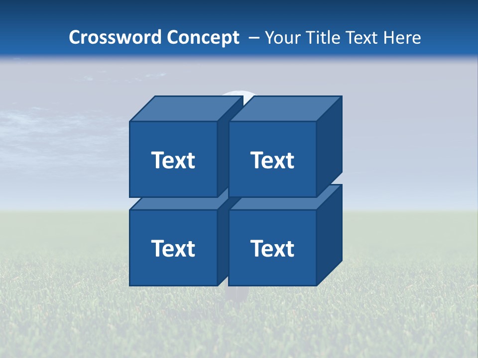 A Person Standing In The Grass With A Golf Ball In His Hand PowerPoint Template