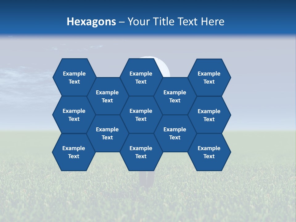 A Person Standing In The Grass With A Golf Ball In His Hand PowerPoint Template