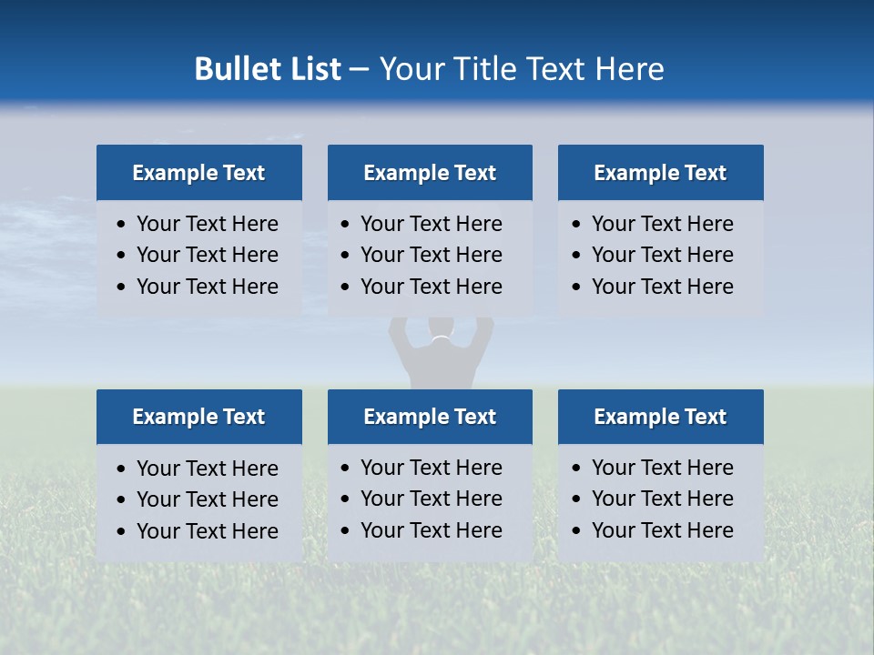 A Person Standing In The Grass With A Golf Ball In His Hand PowerPoint Template