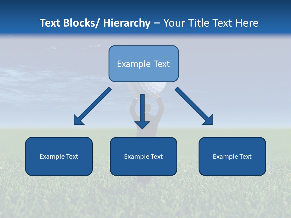 A Person Standing In The Grass With A Golf Ball In His Hand PowerPoint Template