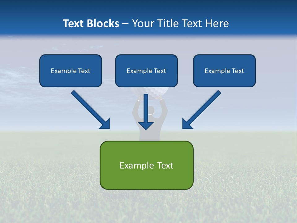 A Person Standing In The Grass With A Golf Ball In His Hand PowerPoint Template