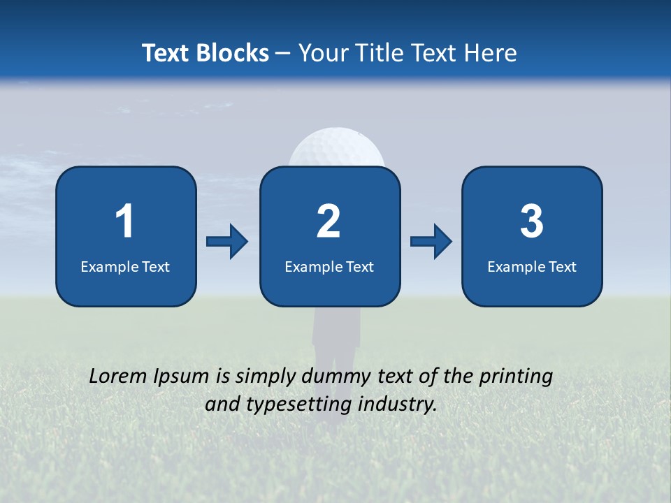 A Person Standing In The Grass With A Golf Ball In His Hand PowerPoint Template