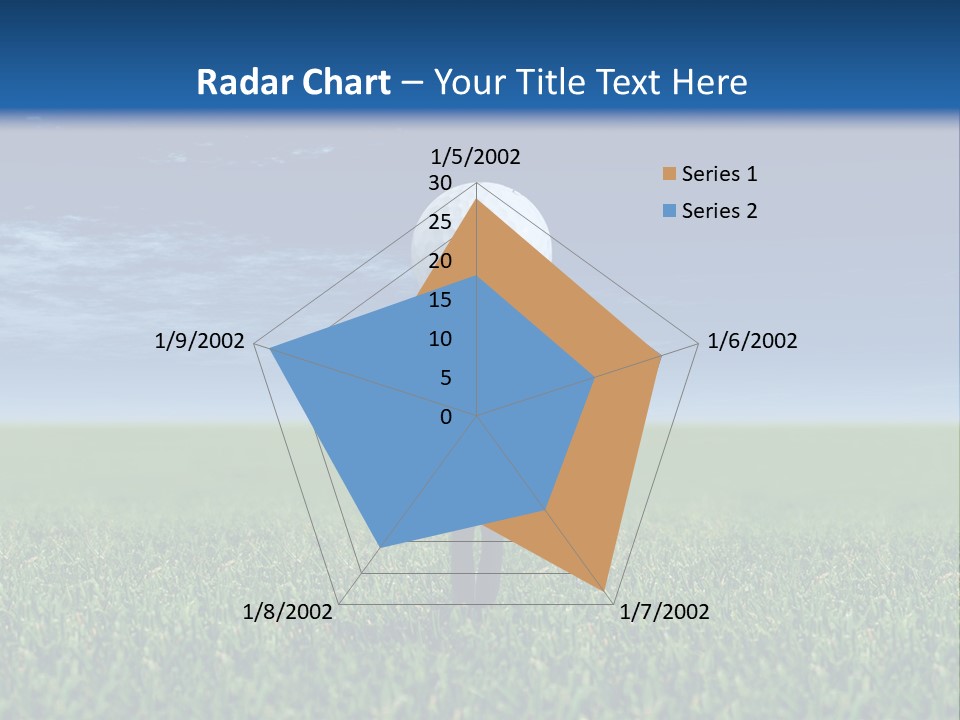 A Person Standing In The Grass With A Golf Ball In His Hand PowerPoint Template