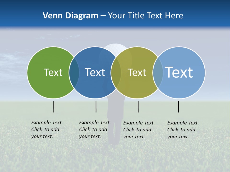A Person Standing In The Grass With A Golf Ball In His Hand PowerPoint Template